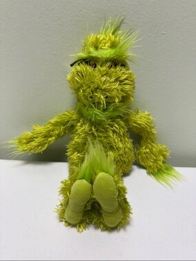 Dr. Seuss Plush Grinch in Bright Green Fur